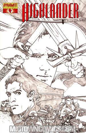 Highlander #4 Incentive Tony Harris Sketch Cover