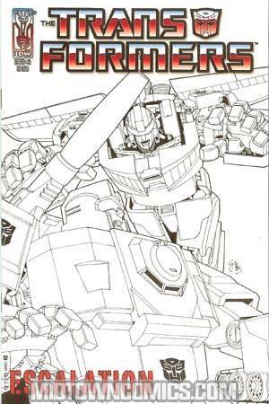 Transformers Escalation #4 Cover C Incentive EJ Su Sketch Cover