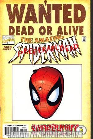 Amazing Spider-Man #432 Cover B Variant Wanted Poster