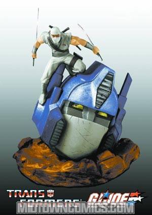 Transformers vs GI Joe Storm Shadow & Optimus Prime Statue