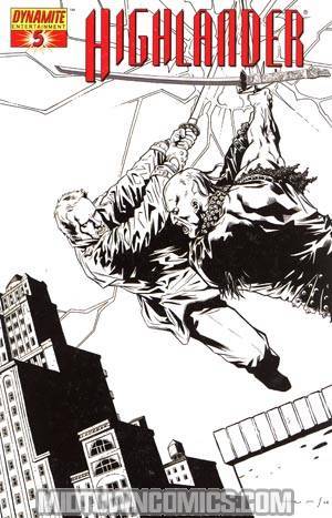 Highlander #5 Incentive Homs Sketch Cover