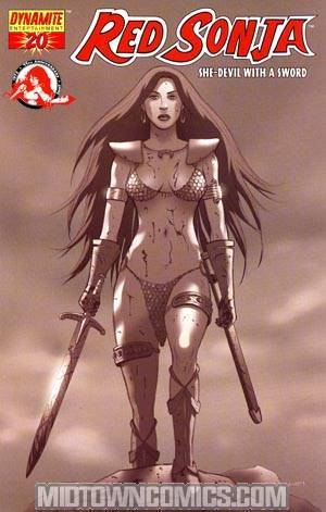 Red Sonja Vol 4 #20 Cover E Incentive Jonathan Luna Black & White Cover