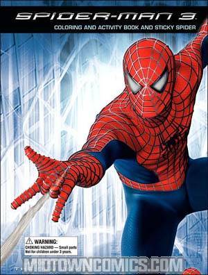 Spider-Man 3 Coloring And Activity Book With Sticky Spider TP
