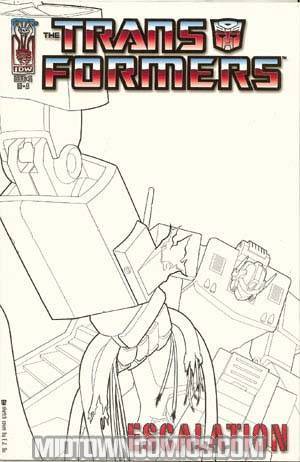Transformers Escalation #5 Cover C Incentive EJ Su Sketch Cover
