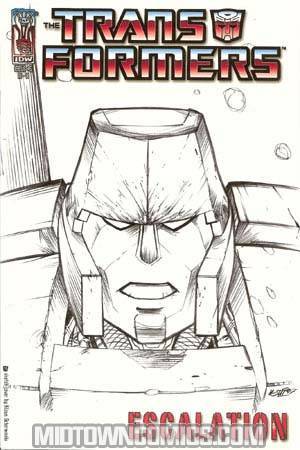 Transformers Escalation #5 Cover D Incentive Klaus Scherwinski Sketch Cover