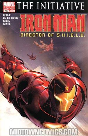 Iron Man Vol 4 #15 Cover C 2nd Ptg De La Torre Variant Cover (The Initiative Tie-In)