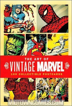 Art Of Vintage Marvel 100 Collectible Postcards HC