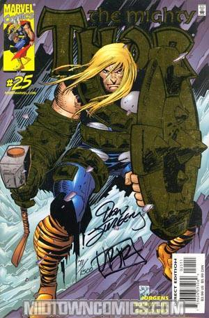 Thor Vol 2 #25 Cover C DF Signed Gold Cover