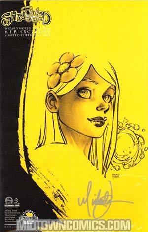 Shrugged #3 Cover B Wizard World Texas VIP Yellow Negative Variant Signed By Michael Turner