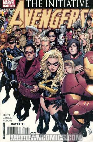 Avengers The Initiative #1 Cover C DF Signed By Dan Slott