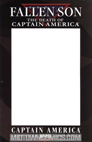 Fallen Son Death Of Captain America #3 Captain America Cover C Special Blank Cover Edition
