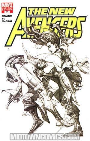 New Avengers #31 Cover B Sketch Variant (Marvel Give-Away At Select Conventions In 2007) (The Initiative Tie-In)