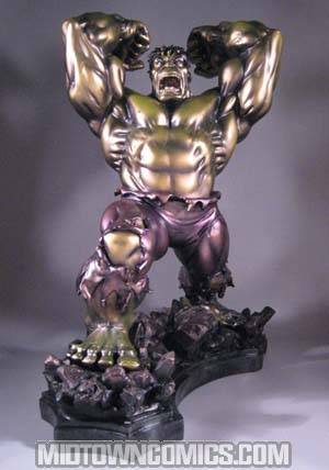 Classic Hulk Faux Bronze Statue By Bowen