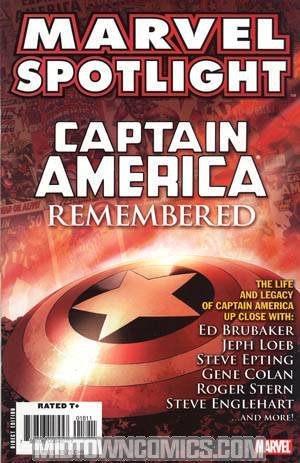 Marvel Spotlight Captain America Remembered