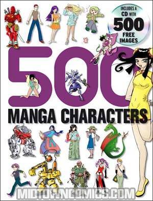 500 Manga Characters With CD TP