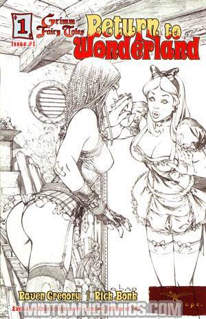 Grimm Fairy Tales Return To Wonderland #1 Cover C Incentive E-Bas Sketch Variant Cover