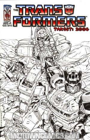 Transformers Spotlight Target 2006 #4 Incentive Nick Roche Sketch Cover