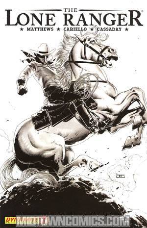 Lone Ranger Vol 4 #7 Cover E Incentive John Cassaday Black & White Cover