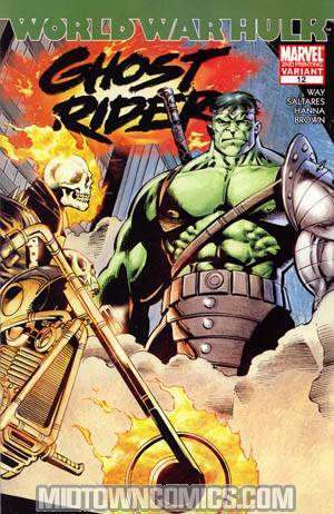 Ghost Rider Vol 5 #12 Cover B 2nd Ptg Javier Saltares Variant Cover (World War Hulk Tie-In)