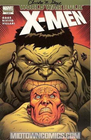 World War Hulk X-Men #1 Cover B DF Signed By Christos N Gage