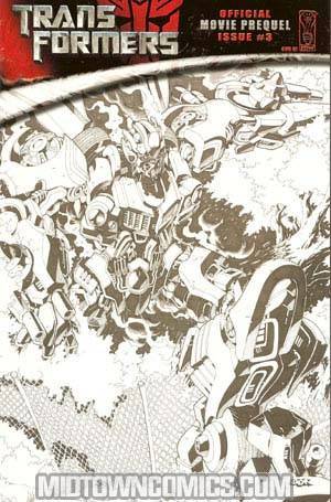 Transformers Prime Directive Movie Prequel #3 Incentive Don Figueroa Sketch Cover