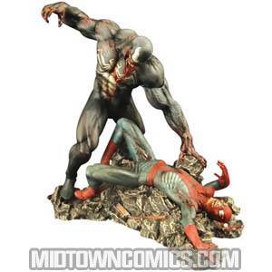 Marvel Milestones Zombie Spider-Man vs Zombie Venom Statue