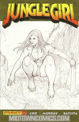 Frank Chos Jungle Girl #0 Incentive Frank Cho Sketch Cover