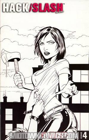 Hack Slash #4 Incentive Tim Seeley Sketch Cover