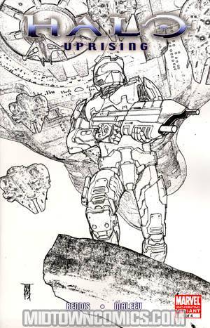 Halo Uprising #1 2nd Ptg Sketch Variant Cover