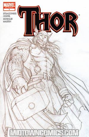 Thor Vol 3 #1 Cover G 3rd Ptg Sketch Variant Cover
