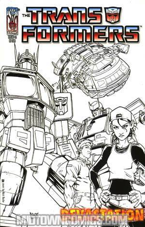 Transformers Devastation #1 Incentive Nick Roche Sketch Cover