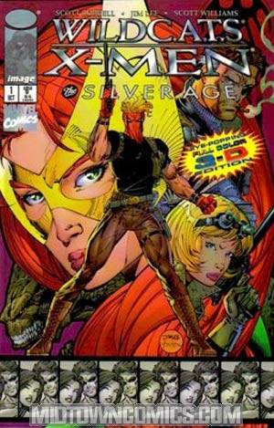 WildCATs X-Men The Silver Age #1 Cover E Jim Lee 3-D Edition with Glasses