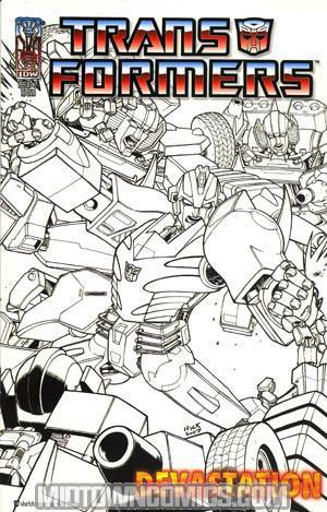 Transformers Devastation #2 Incentive Nick Roche Sketch Cover