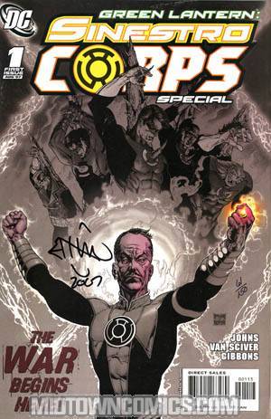 Green Lantern Sinestro Corps Special #1 Cover E DF Signed By Ethan Van Sciver