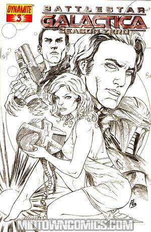 Battlestar Galactica Season Zero #3 Cover E Incentive Adriano Batista Sketch Cover