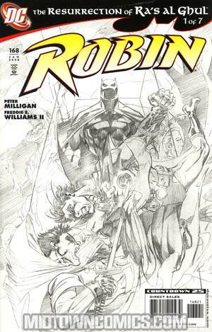 Robin Vol 4 #168 Cover B Incentive Andy Kubert Sketch Cover (Resurrection Of Ras Al Ghul Part 1)