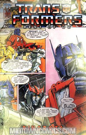 Transformers Best Of UK Dinobots #3 Incentive Retro Art Variant Cover