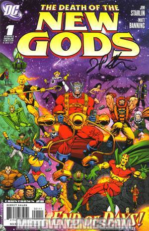 Death Of The New Gods #1 DF Signed By Jim Starlin