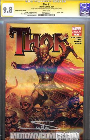 Thor Vol 3 #1 Cover L Arthur Suydam Signed Variant Cover CGC 9.8