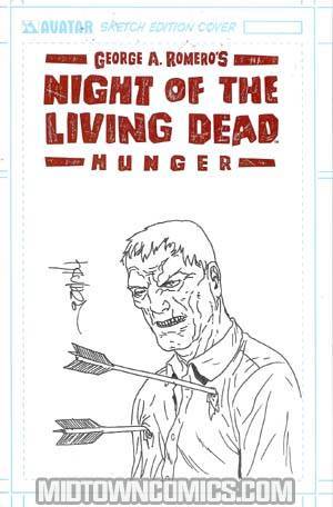 Night Of The Living Dead Hunger Burrows Sketch Cvr
