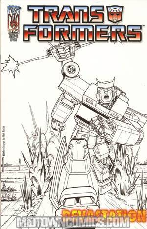 Transformers Devastation #3 Incentive Nick Roche Sketch Cover