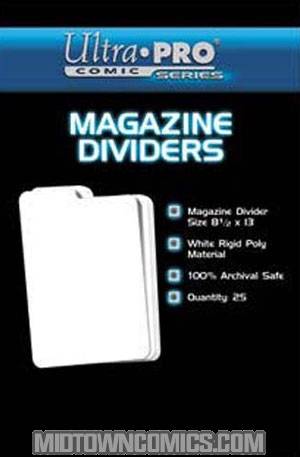 Ultra Pro Comic Magazine Dividers 25-Pack