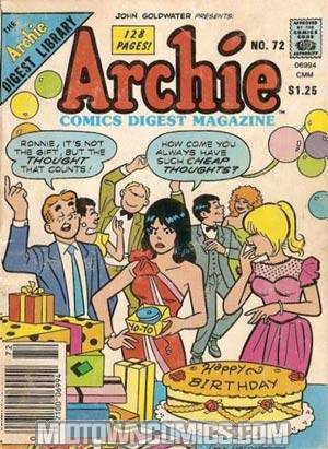 Archie Comics Digest Magazine #72