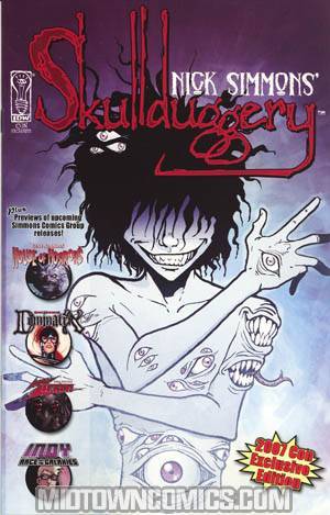 Nick Simmons Skullduggery Comic Con Exclusive Edition