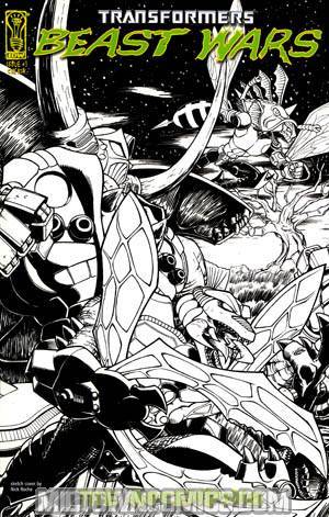 Transformers Beast Wars The Ascending #3 Incentive Nick Roche Sketch Cover