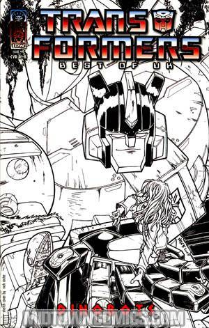 Transformers Best Of UK Dinobots #4 Incentive Nick Roche Sketch Cover