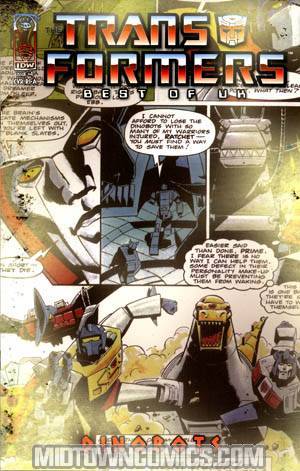 Transformers Best Of UK Dinobots #4 Incentive Retro Art Cover