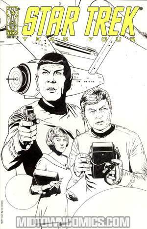 Star Trek Year Four #5 Incentive Joe Corroney Sketch Cover