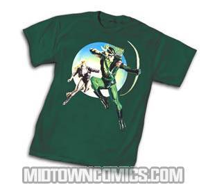 Justice Green Arrow & Black Canary by Alex Ross T-Shirt Large