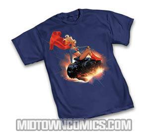 Supergirl Meteor by Adam Hughes T-Shirt Large